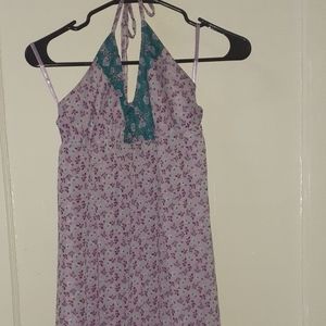 Knee length halter dress